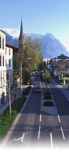main street through Vaduz